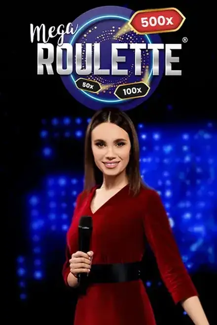 Živý stôl Mega Roulette s násobičmi žrebovanými v každom kole