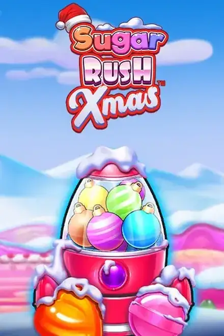 Hrací automat Sugar Rush Xmas a jeho mriežka namrznutých cukríkov vo Vipz Casino